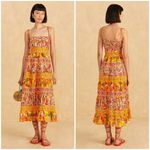 Farm Rio 💕💕 Mixed Fruits Paradise Midi Dress ~ Small S NWT Photo 1