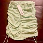 ZARA WOMAN'S RUCHED MINI SKIRT MINT Photo 4