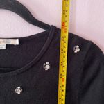 Boden Black Beaded Sparkly Soft Pullover Sweater Glam Preppy Women's size 8 Photo 6