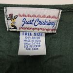 Just Cruising Tie Dye Ombre Tunic Dress "Free Size" Turquoise Embroidered Boho Blue Size L Photo 5