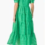 English Factory  Grid Pattern Tiered Midi Shirtdress  Photo 1