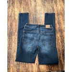 American Eagle  Hi Rise Skinny Blue Denim Distressed Jeans Sz 4 Photo 4