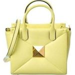 Valentino Garavani yellow one stud small leather tote retail $2900 NWT Photo 0