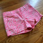 J.Crew  neon hot pink tiki shorts size 0 Photo 0