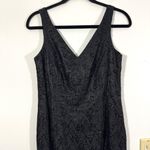 Vintage Marie St. Claire Black Lace Beaded Sheath Mini Dress Size 10 Photo 1