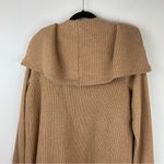 Kenar  100% Merino Wool Tan Waffle Knit Cardigan Sweater Sz 1X Photo 11