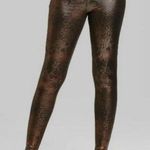 Wild Fable Metallic Animal Print Leggings Bronze & Black - - Women’s M NWT Photo 0