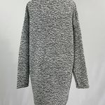 Caslon New Marled Knit Draped Open Front Cardigan Sweater Black White Photo 10
