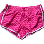 SO Juniors’  Pink & White Zig-Zag Athletic/Running Shorts Photo 0