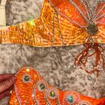 FAIRY Halloween Costume Beaded Bra SET Orange Photo 1