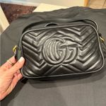 Gucci GG Marmont Matelasse Small Leather Crossbody Bag Black Photo 4