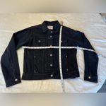 Old Navy  Black Women Denim Jacket Size Small‎ Photo 3