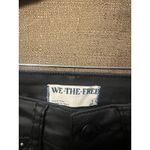 Free People  Pacifica High Rise Slim Straight Leg Faux Leather Coated Size 25 Photo 1