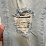 ZARA Women's  Basics Bootcut Jeans Blue Denim Distressed 5-Pockets Size 6 #7868 Photo 9