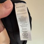 Athleta  Black Mesh Lined Shorts XL‎ Run Shorts Zip Pocket High Waist Activewear Photo 4