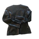 Kut From The Kloth Faux Leather Moto Jacket Sz. S Pockets Zip Cuff Black Vegan Photo 3