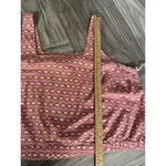 a.n.a Womens 100% Cotton Floral Geo Print Square Neck Top Retro Geo Red 2X Photo 3