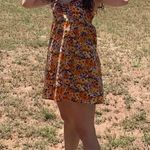 H&M Orange Flower  Dress Photo 1