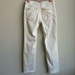 Zadig & Voltaire  Ava Denim Straight Slim Fray Ankle Jeans Judo White Size 26 Photo 6