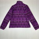Columbia Jacket Women Sz M Purple Fleece Soft Aztec Full Zip Outdoor Western Photo 8
