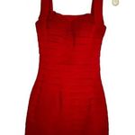 Sherri Hill  Red Bodycon Dress Photo 0