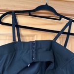 Black rhinestone fringe crop top and skirt set Size L Photo 2