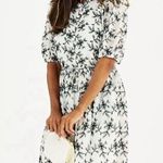 Draper James NWT  Black‎ Floral Embroidered Shirt Dress Size XXL Photo 0