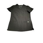 FIGS Technical Collection V Neck Short Sleeve Scrubs Size XS X-Small Black #H2-2 Photo 7