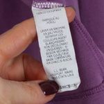 LL Bean Womens Cardigan 100% Supima Cotton Open Front Shawl Collar Size L Purple Size L Photo 4