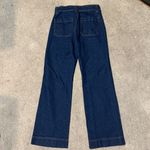 Loft Navy Blue Wide Leg Jeans Size 00/24 Petite Photo 2