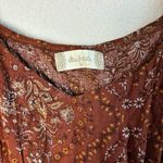 Altar'd State Altar’d State Burnt Orange Boho Floral Mini Dress Photo 4