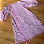 COS Pink Balloon Sleeve Cotton Midi Dress Size 6 Voluminous Puff Sleeve Photo 7