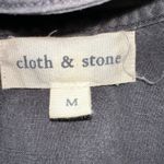 Cloth & Stone choker Mini Dress V-Neck Sleeveless Casual Tencel Black Size M Photo 3