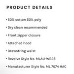 Michael Lauren NWT Revolve x Fargo Zip Up Jumpsuit in Jet Black Photo 11