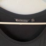 Athleta NWT  Black Asymmetrical Drape Dress Athleisure Lounge Women's size Medium Photo 1