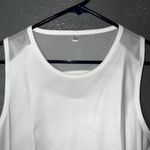 We1Fit White Mesh Back Cropped Tank Top L Athletic Activewear Size L Photo 3