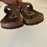 Birkenstock Gizeh Burka-Flor Thong Flip Flop Brown Womens EU 37 US 6 REG Photo 7