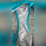 Lascana Ruched Bandeau Bikini Top & Classic Bottom Turqoise 36 A/B & 34 Small Blue Photo 5