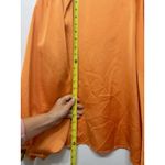 SheIn  Privé Lantern Sleeve Solid Blouse in Orange - Size M Photo 8