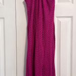 Lulus Pink Crochet Halter Dress Photo 1