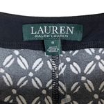 Ralph Lauren Lauren Black White Geometric Print Jersey Tank Dress Women’s Size 6 Photo 2