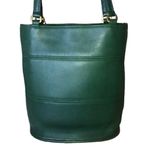 Coach Vintage TRIBECA Green Glove Tanned Slim Bleeker Bucket Shoulder Bag 9099 Photo 3