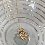 Tarot Pendant Necklace Tarot Necklace Gold Photo 2