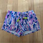 Lilly Pulitzer  Yasmin Brilliant Blue Its Electric Pink Coral  Shorts Size M Photo 1