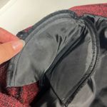 Victorian style blazer jacket pleated ruffles shoulder pads bell sleeves tweed Red Size 10P Photo 2