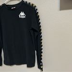 Kappa  black long sleeve crewneck T shirt unisex size small Photo 2