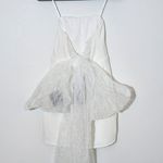 Lulus  White Strapless Mini Dress with Pearl Organza Bow NWT Size Large Photo 5