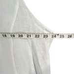 Sigrid Olsen Shirt Womens 1X White Linen Sleeveless V Neck Collared Pockets Top Photo 4