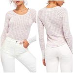 Free People  Spaced Out Long Sleeve Top Pink Combo Photo 1