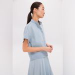 TUCKERNUCK
Light Wash Denim Trapunto Stitch Sofia Shirt Size XS Photo 2